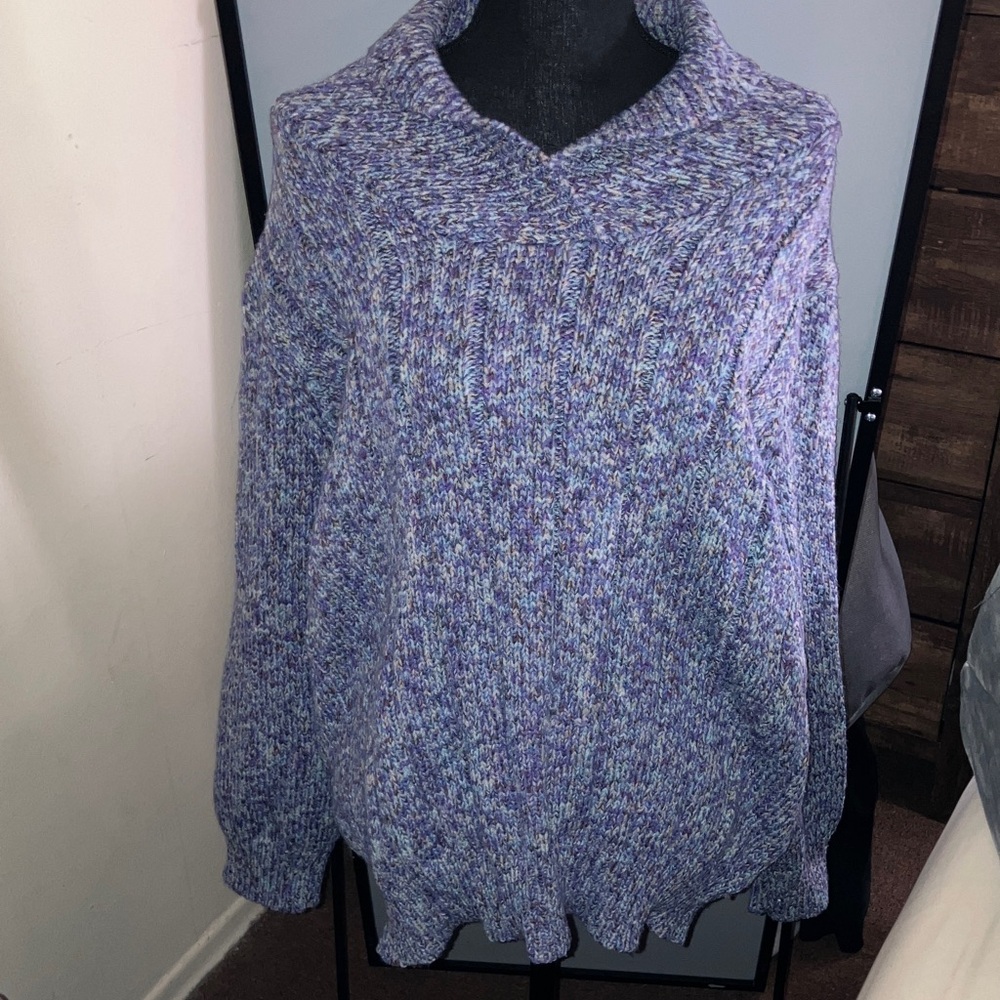 Dress Barn Lavender Cowl Neck Sweater